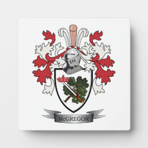 Plaque Photo Armoiries de McGregor Family Crest