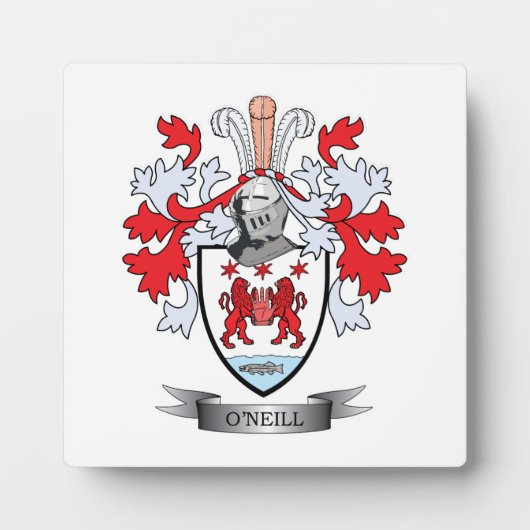 Plaque Photo Armoiries d'O'Neill (Devant)