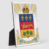 Plaque Photo Armoiries du Québec (Côté)