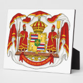 Plaque Photo Armoiries royales du royaume d'Hawaï (Côté)