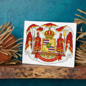 Plaque Photo Armoiries royales du royaume d'Hawaï (Côté)