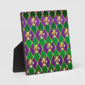 Plaque Photo Arrière - plan de bijoux Mardi Gras (Recto)