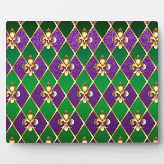 Plaque Photo Arrière - plan de bijoux Mardi Gras (Devant)