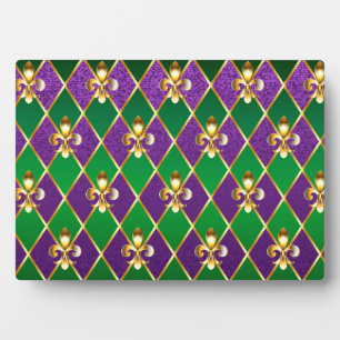 Plaque Photo Arrière - plan de bijoux Mardi Gras