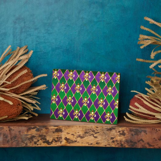 Plaque Photo Arrière - plan de bijoux Mardi Gras (Côté)