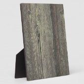 Plaque Photo Arrière - plan en bois Patiné foncé rustique (Côté)