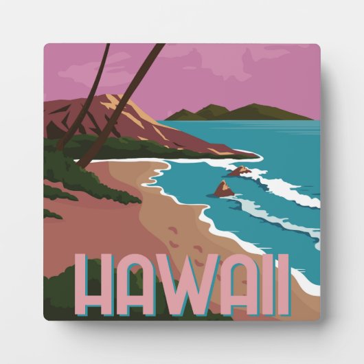 Plaque Photo Arrière - plan Hawaii (Devant)