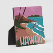 Plaque Photo Arrière - plan Hawaii (Recto)