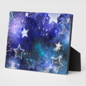 Plaque Photo Arrière - plan spatial avec étoiles (Côté)