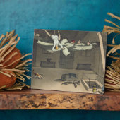 Plaque Photo Arrivée - et de nouveau, assiette de "L'Avent (Côté)