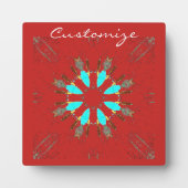 Plaque Photo Arrowhead Feathers Pow-wow Motif Thunder_Cove (Devant)