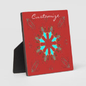 Plaque Photo Arrowhead Feathers Pow-wow Motif Thunder_Cove (Recto)