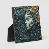 Plaque Photo Art 3D de la femme Lune (Recto)