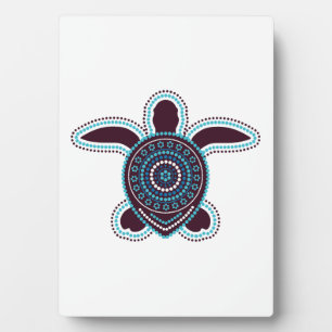 Plaque Photo Art aborigène australien Tortue