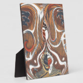 Plaque Photo Art Abstrait africain (Côté)