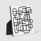 Plaque Photo Art Abstrait Contemporain Noir Et Blanc (Recto)