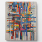 Plaque Photo Art Abstrait géométrique moderne (Devant)