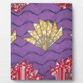 Plaque Photo Art africain Abstrait : Vagues de passion violette (Devant)