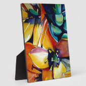 Plaque Photo Art aquarelle de l'étoile de Bethléem jaune (Côté)