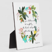 Plaque Photo Art chrétien cool - Ésaïe 54:13 (Côté)