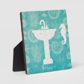 Plaque Photo Art côtier | Évier de salle de bain (Recto)