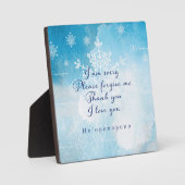 Plaque Photo Art de prière Ho'oponopono (Recto)