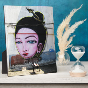 Plaque Photo Art de rue Lady Lao Graffiti