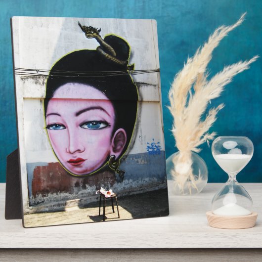Plaque Photo Art de rue Lady Lao Graffiti (Côté)