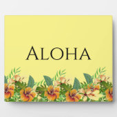 Plaque Photo Art de table Fleurs Tropicales Aloha (Devant)