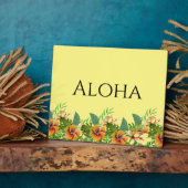 Plaque Photo Art de table Fleurs Tropicales Aloha (Côté)