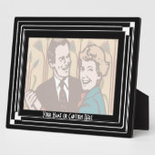 Plaque Photo Art déco classique (horizontal - personnalisé) (Côté)