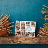 Plaque Photo Art Déco Moderne Pour Besties Éditable Superpositi (Côté)