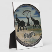 Plaque Photo Art Eléphant Africain (Côté)