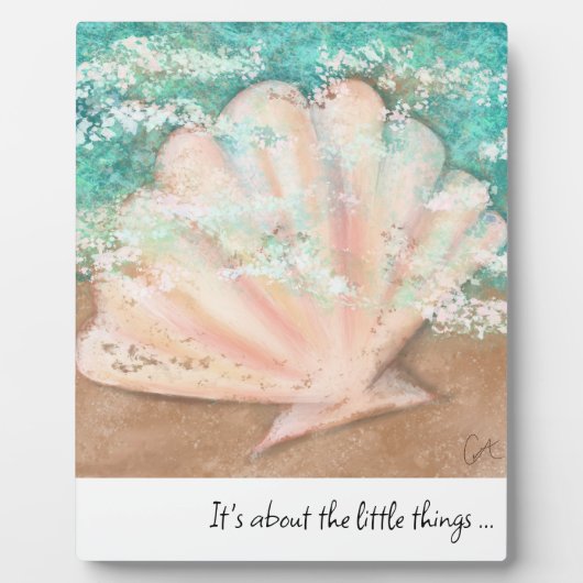 Plaque Photo Art et devis Seashell (Devant)