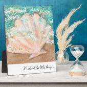Plaque Photo Art et devis Seashell (Côté)