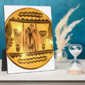 Plaque Photo Art Ethnique Africain d'or Imprimer (Côté)
