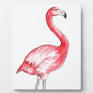 Plaque Photo Art Flamant rose