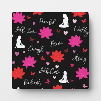 Plaque Photo Art Floral Motivant