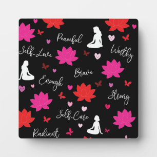 Plaque Photo Art Floral Motivant