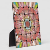 Plaque Photo Art inspiré par l'Afrique Imprimé- Design géométri (Côté)