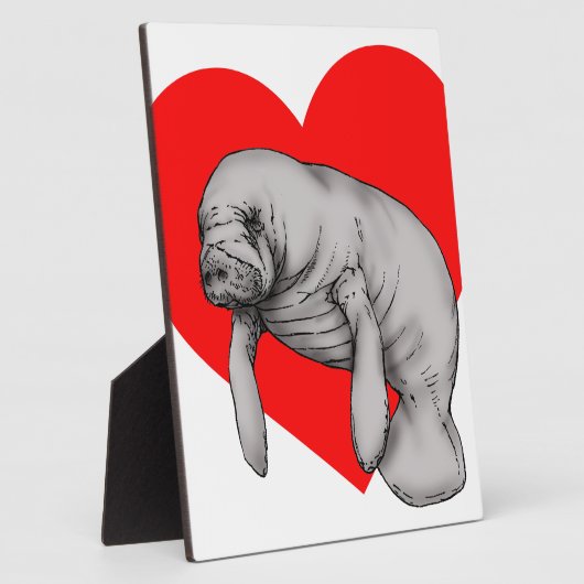 Plaque Photo art manatee (Côté)