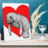Plaque Photo art manatee (Côté)
