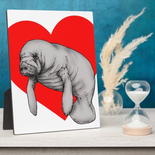 Plaque Photo art manatee (Côté)