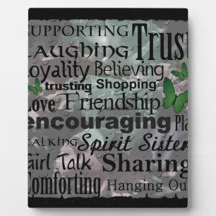 Plaque Photo Art Word d'amitié