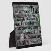 Plaque Photo Art Word d'amitié (Côté)