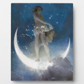 Plaque Photo Artemis Moon Goddess Scattering Night Stars (Devant)