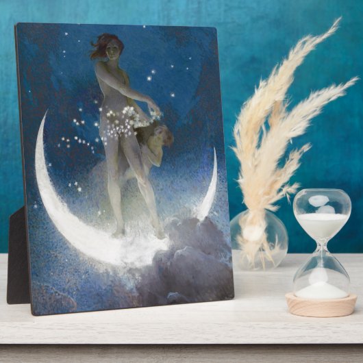 Plaque Photo Artemis Moon Goddess Scattering Night Stars (Côté)