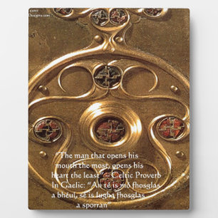 Plaque Photo Artifact Celtique & Proverbe Cadeaux & Cartes