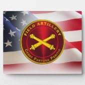 Plaque Photo Artillerie de campagne Vétéran de l'Armée (Devant)