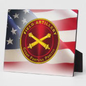 Plaque Photo Artillerie de campagne Vétéran de l'Armée (Côté)